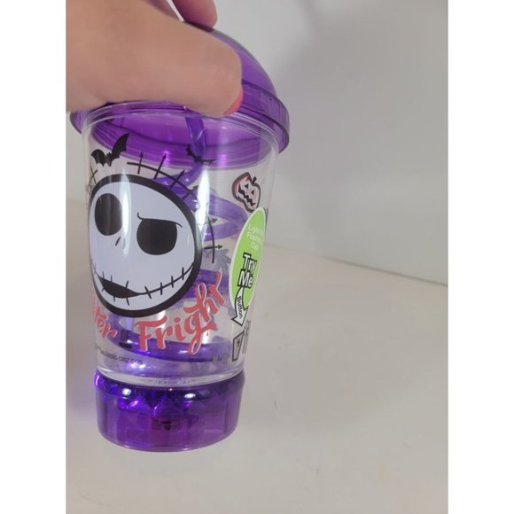NEW Disney Light-Up Tumbler Glass - Jack Skellington - Halloween Purple - Picture 6 of 8